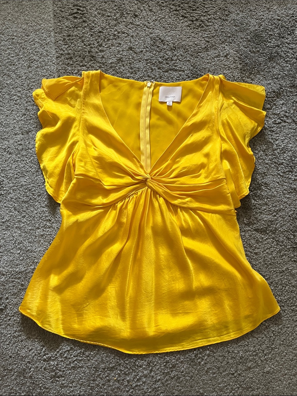 cinq a sept Yellow Blouse